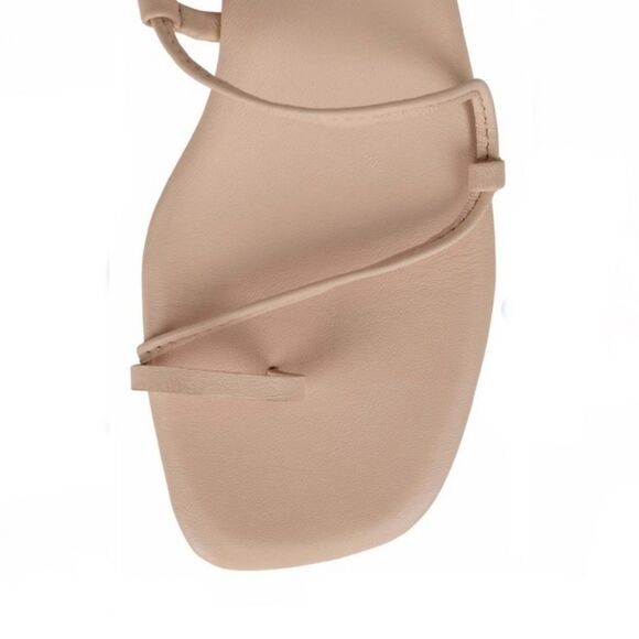 New Jeffrey Campbell Asage 2 Leather Sandal ankle calf rope tan beige leather - Picture 4 of 5